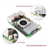 SILVER Active Cooler Fan for Raspberry Pi 5 Integrated with Heatsink